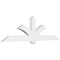Ekena Millwork Redmond Architectural Grade PVC Gable Bracket, 96"W x 28"H x 4"D x 6"F, 7/12 Pitch GBP096X28X0406RED00 - alternate 1